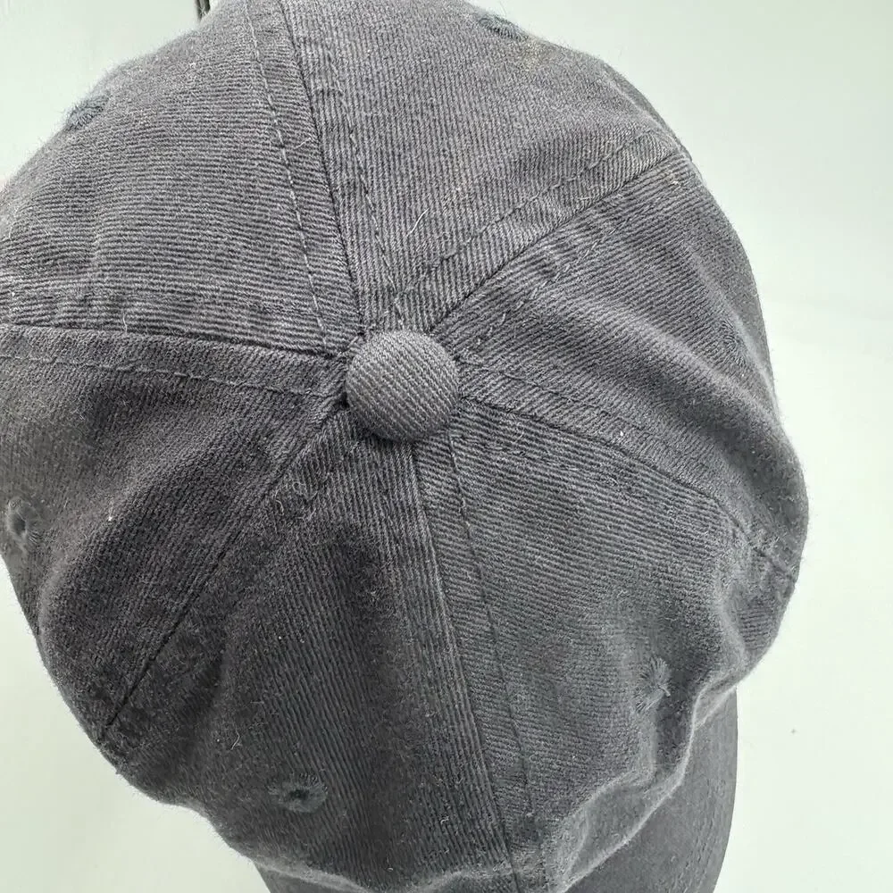 J Crew Hat‎ Cap Golf Unisex Strapback Navy Blue Adj Baseball Flag Green D2